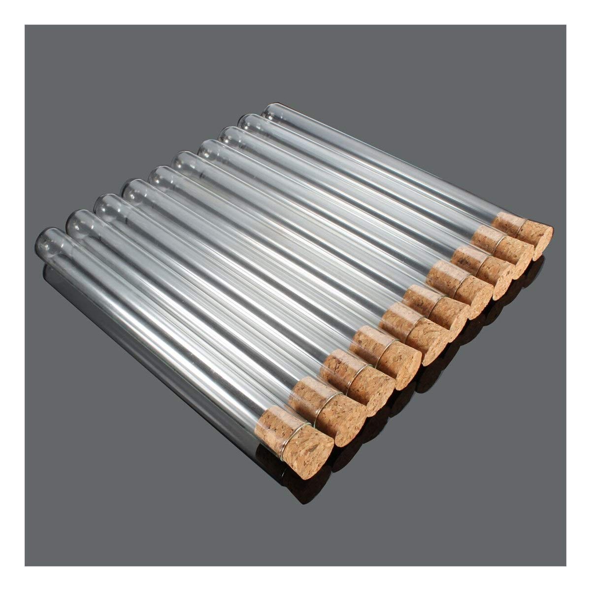 Kleine Reagenzgläser, 10 Stück, 15 X 150 Mm, Reagenzglas Aus Laborglas, Mit Korken, Reagenzgläser Für Laborschulbedarf, Einfach Zu Verwenden