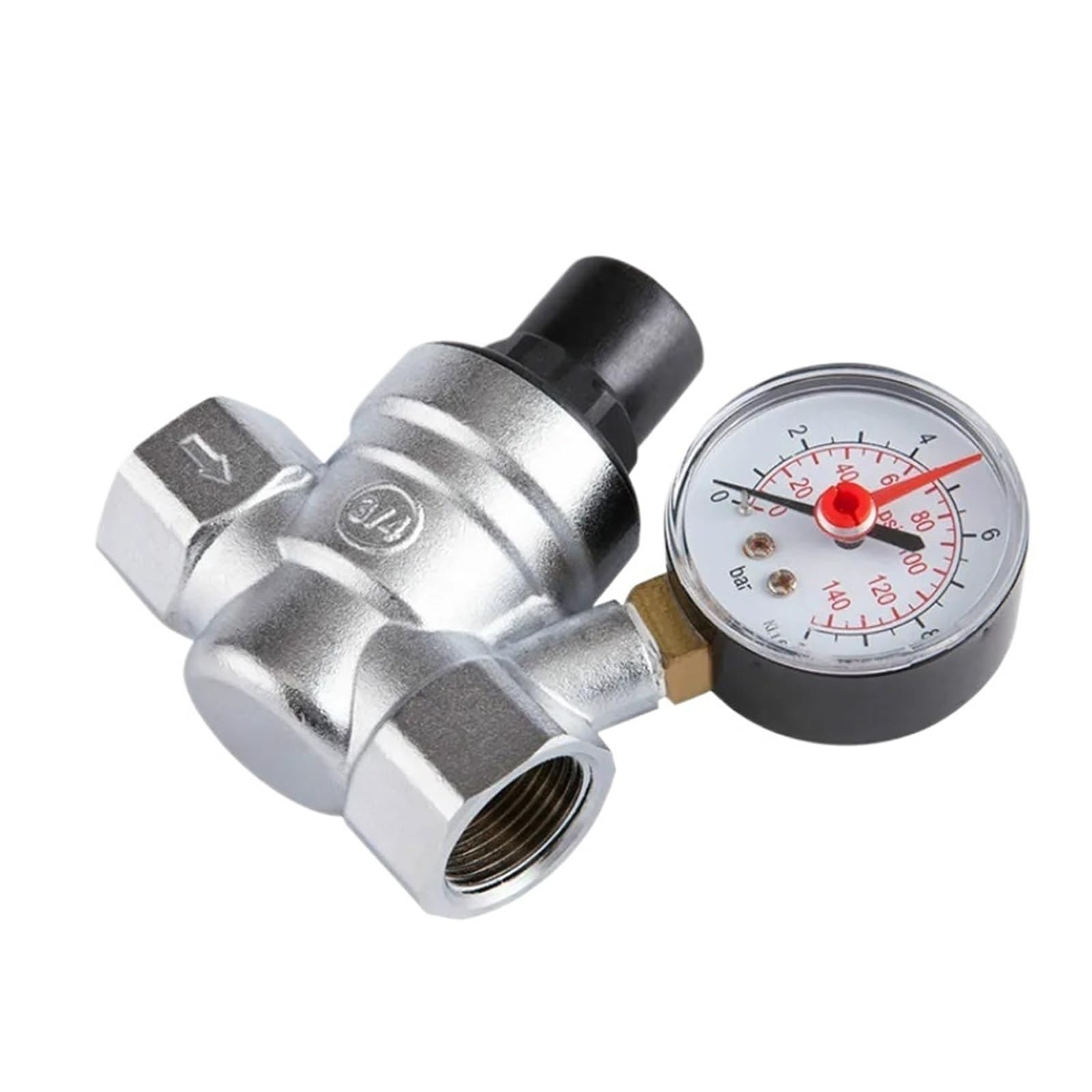 DN15 DN20 Pressure reducing Valve Water Pressure Regulator with Gauge Pressure
