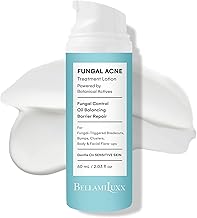 Fungal Acne Treatment Lotion: Effective Face & Body Pimple Cream for Bumps, Clusters, Itch & Redness – Fungal Prone Skin Acne Treatment Moisturizer for Teens & Adults with Natural Actives