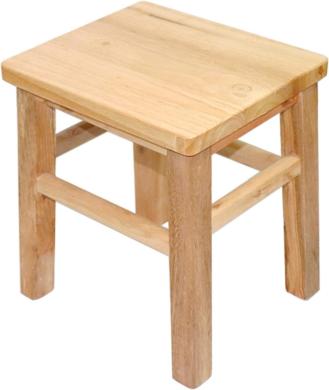 Wooden Stool Step Small Footstool Bench Plant Stand Fishing Wood Stool for Adults Living Room,Bathroom, Kitchen, Office, Garden Small Seat,33x25x45cm