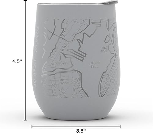 Vista 252 de Well Told Lexington Kentucky Map - Vaso de vino aislado con grabado de mapa de Kentucky, taza de acero inoxidable grabada (12 onzas, verde domingo)