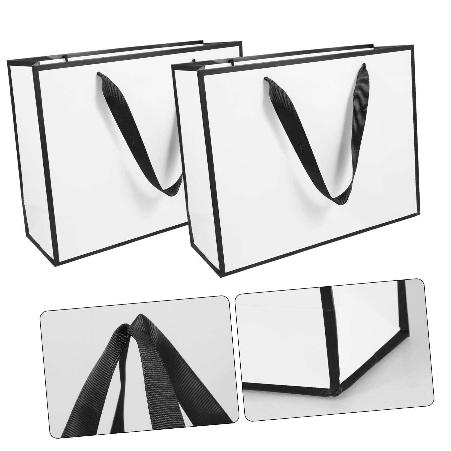 MUCKLILY 10pezzi Sacchetti Regalo di Carta Manici di Resistenti e Portatili per Bomboniere di Compleanno Matrimoni Feste e Regali Vari