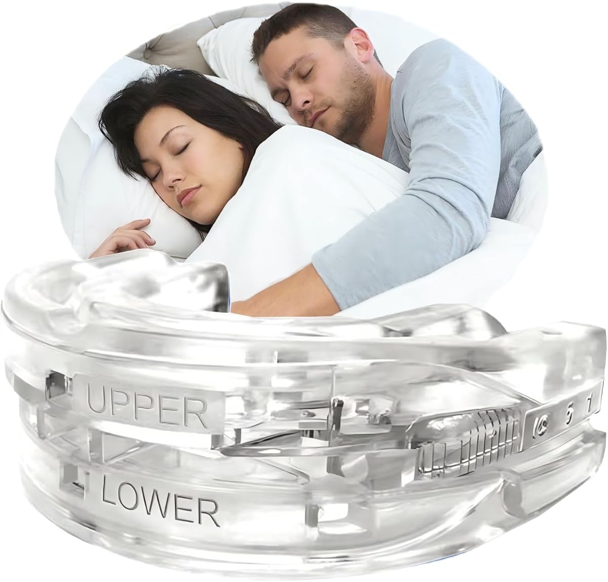 Schnarchschiene Verstellbare Aufbissschiene gegen Schnarchen und Knirschen - Anti Schnarch Schnarchstopper - Anti-Snoring Mouth Guard - Verbessert Schlafqualität für Männer Frauen(Blau)