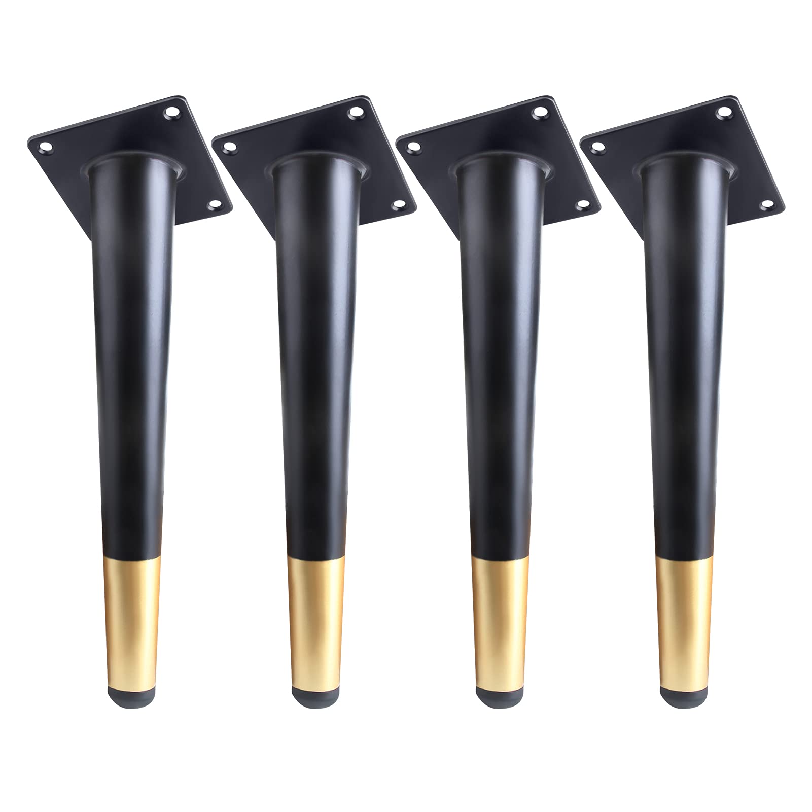 Buy 8 Inch Gold Black Furniture Legs Set of 4, Sofa Legs QM
