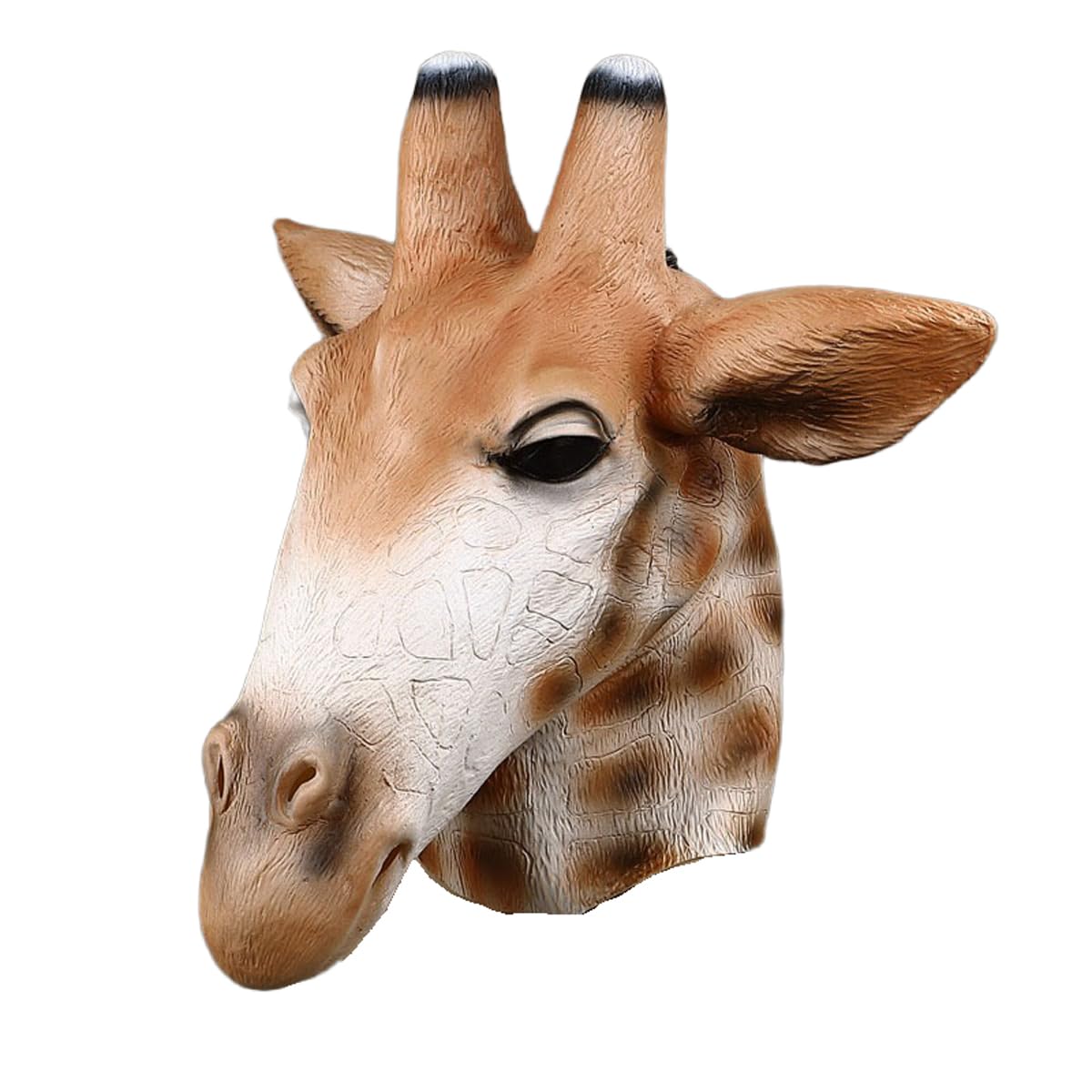 Giraffe Head Mask - Animal Halloween Costume, Funny Full Face Cosplay Party Props for Performance, Pranks, and Live Streaming