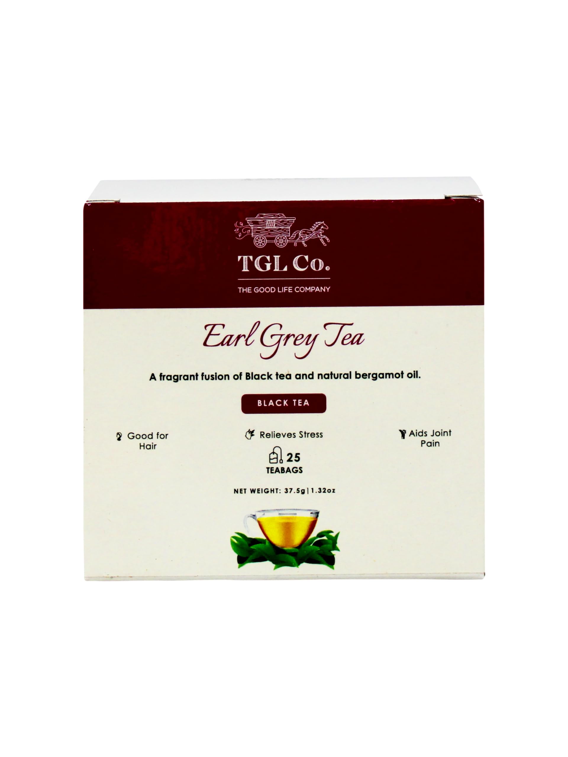 TGL Co. Earl Grey Black Dust Tea Bags (25 Tea Bags) Pack of 4 (B081SL5R12) Amazon Price History, Amazon Price Tracker