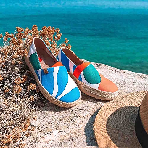 Image of UIN Shoes for Women Slip On Sneakers Comfortable Lightweight Barefoot Travel Art Painted Casual Loafers