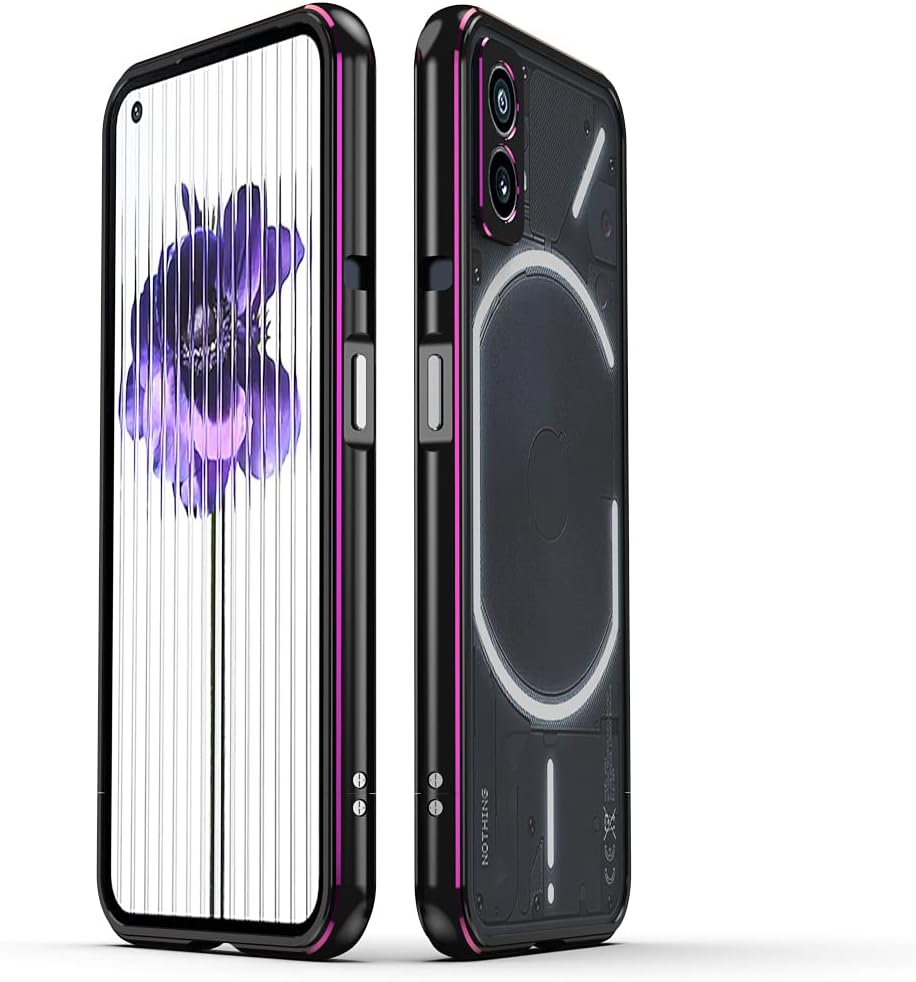 Amazon.co.jp 【Yikasina】 Nothing Phone (1) ケース バンパー メタル 枠 [ 超薄型 + 最軽量