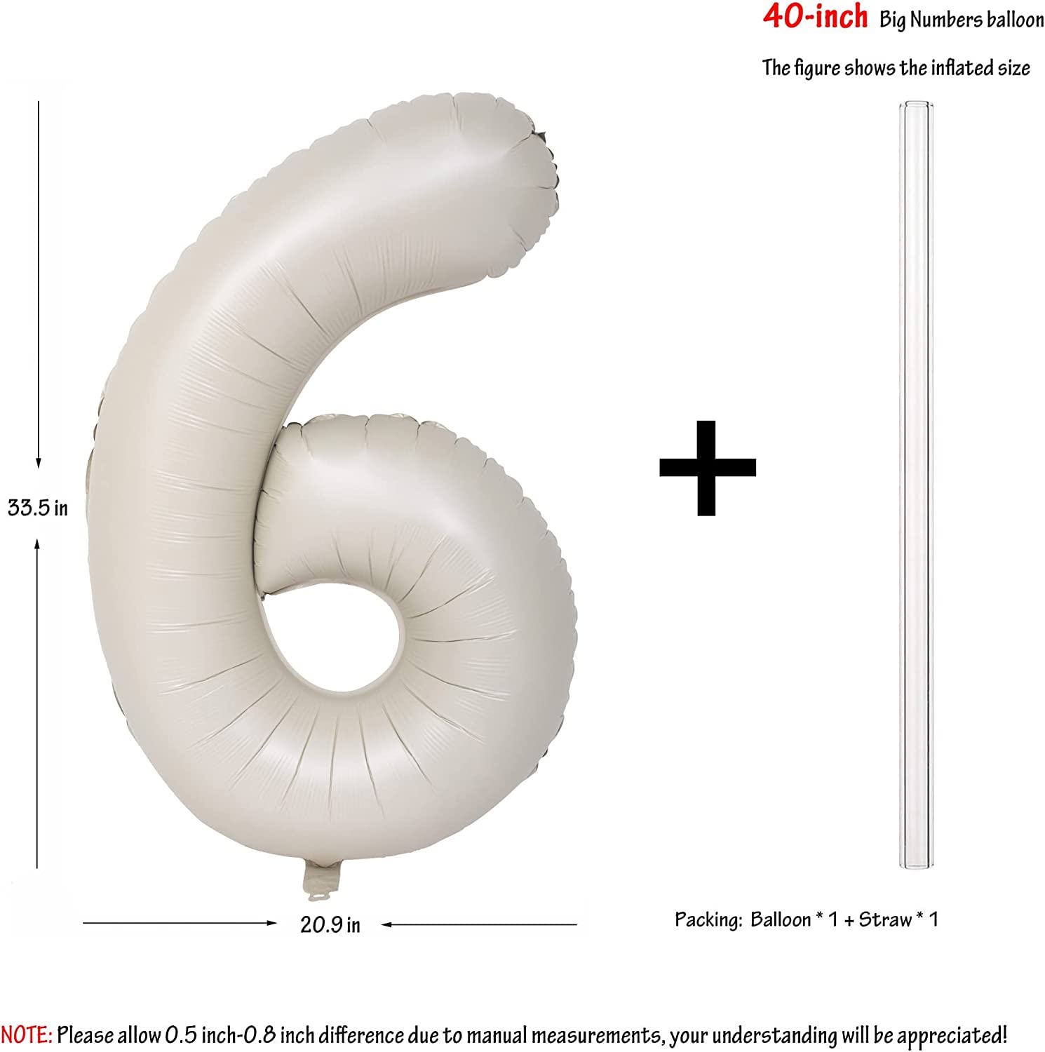 Red 0 balloon 40 Inch Giant Helium Foil Number 0 to 9 Red Balloon Birthday Wedding Party Digital Decorations (Number 0) — view 512