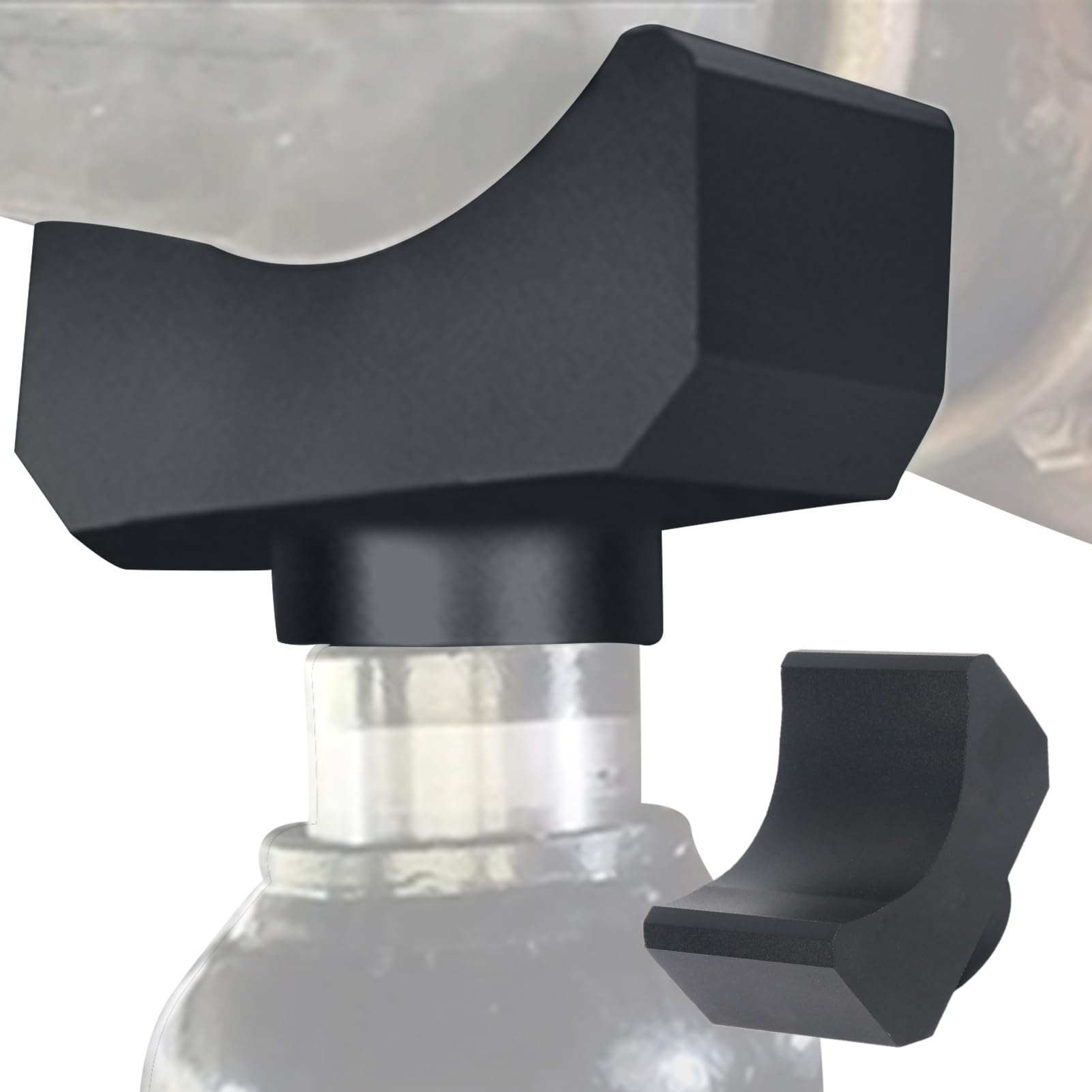 Hydrauliczne siodełko do podnoszenia osi, siodło adaptera podnośnika osi podnośnika | Solidny, aluminiowy podłogowy adapter do podnośnika butelki, hydrauliczny