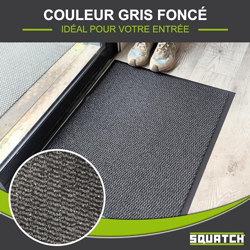 Tapis d'entrée intérieur antidérapant SQUATCH 90x150