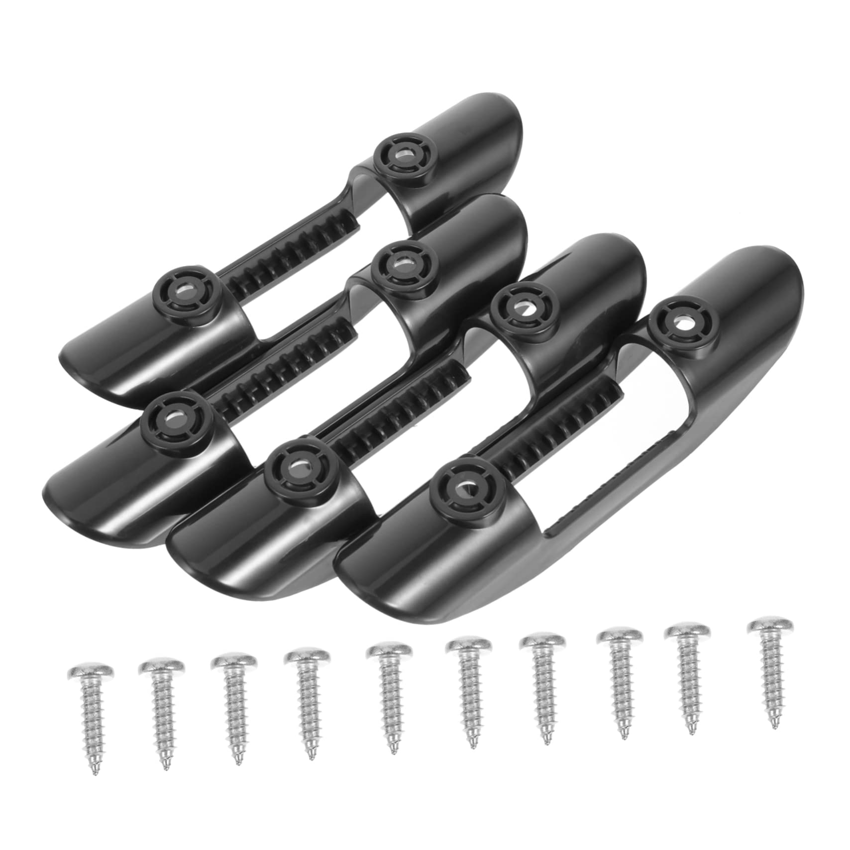 Toddmomy Paddelschnalle Kajak Paddelhalter Clip Feste Paddelklemme universeller Paddelhalter Paddelclip mit Schraube Paddelhalter zum Kajakfahren Plastik Black