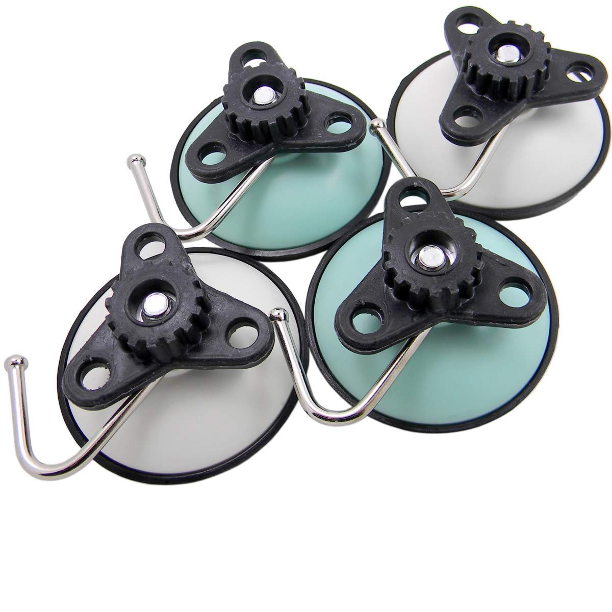 NC® Powerful Heavy Duty Plastic Vacuum Suction Hooks (Set of 4pcs)