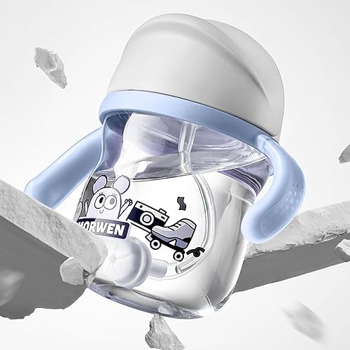 Miniatura 2 de bc babycare Vasos para niños pequeños, vaso con popote con peso para niños de 6 meses, 8 onzas, a prueba de sacudidas y derrames, con pajita, tazas