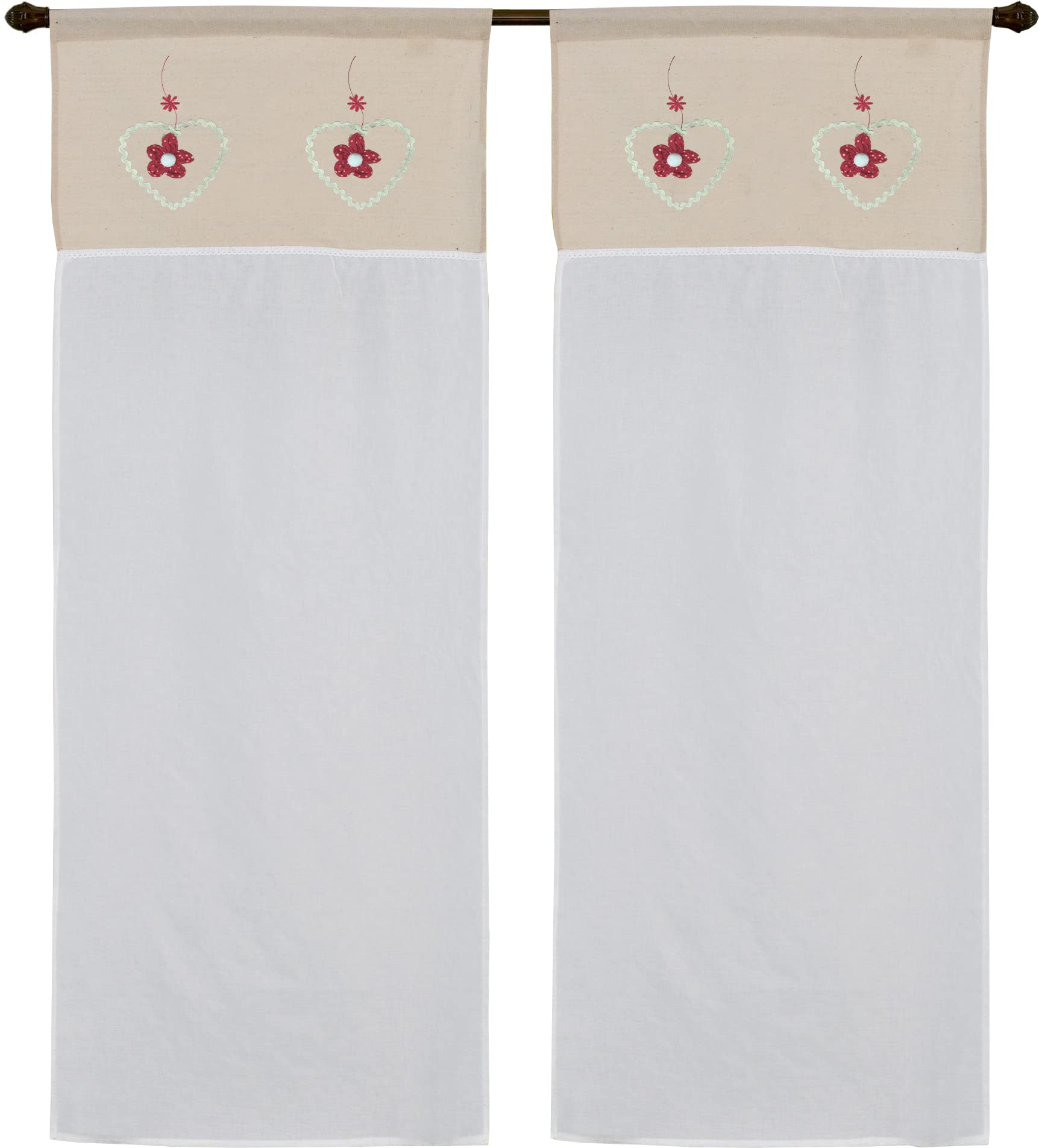 Paire De Rideaux En Voile Transparent Effet Linpour Salonchambre à