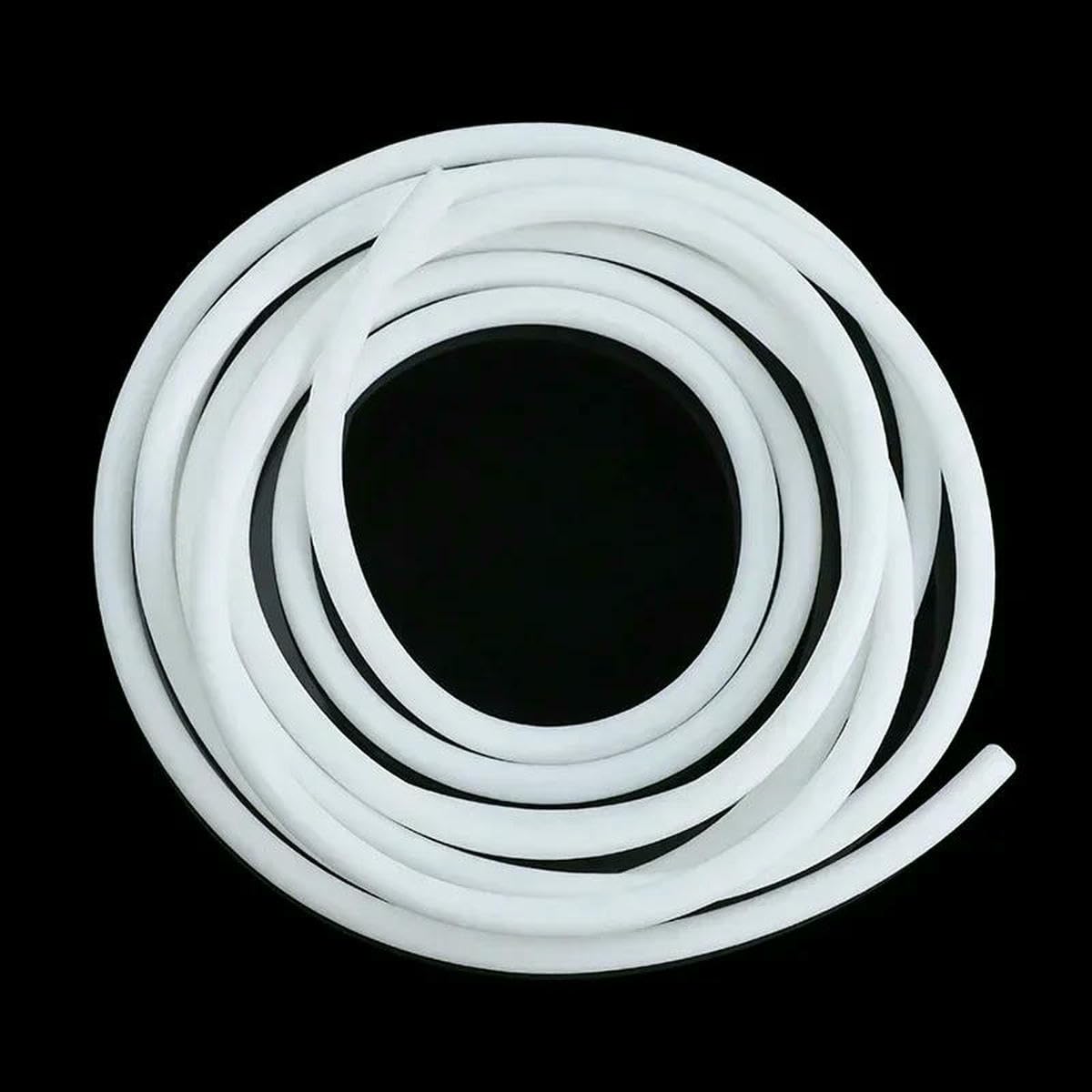 Bande d'étanchéité en caoutchouc silicone blanc ronde diamètre 1-25 mm mousse 14 mm 1 m