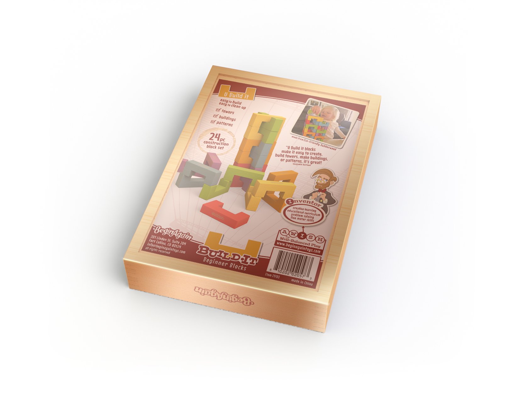 Amazon | (24 Piece Playset) - BeginAgain - U-Build Its  