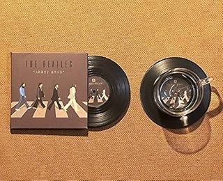 KHYQKJ Sottobicchieri per Dischi in Vinile, Regali innovativi per Gli Amanti della Musica, Decorazioni Creative per bomboniere per Bar/casa/Ufficio (Beatles Abbey)