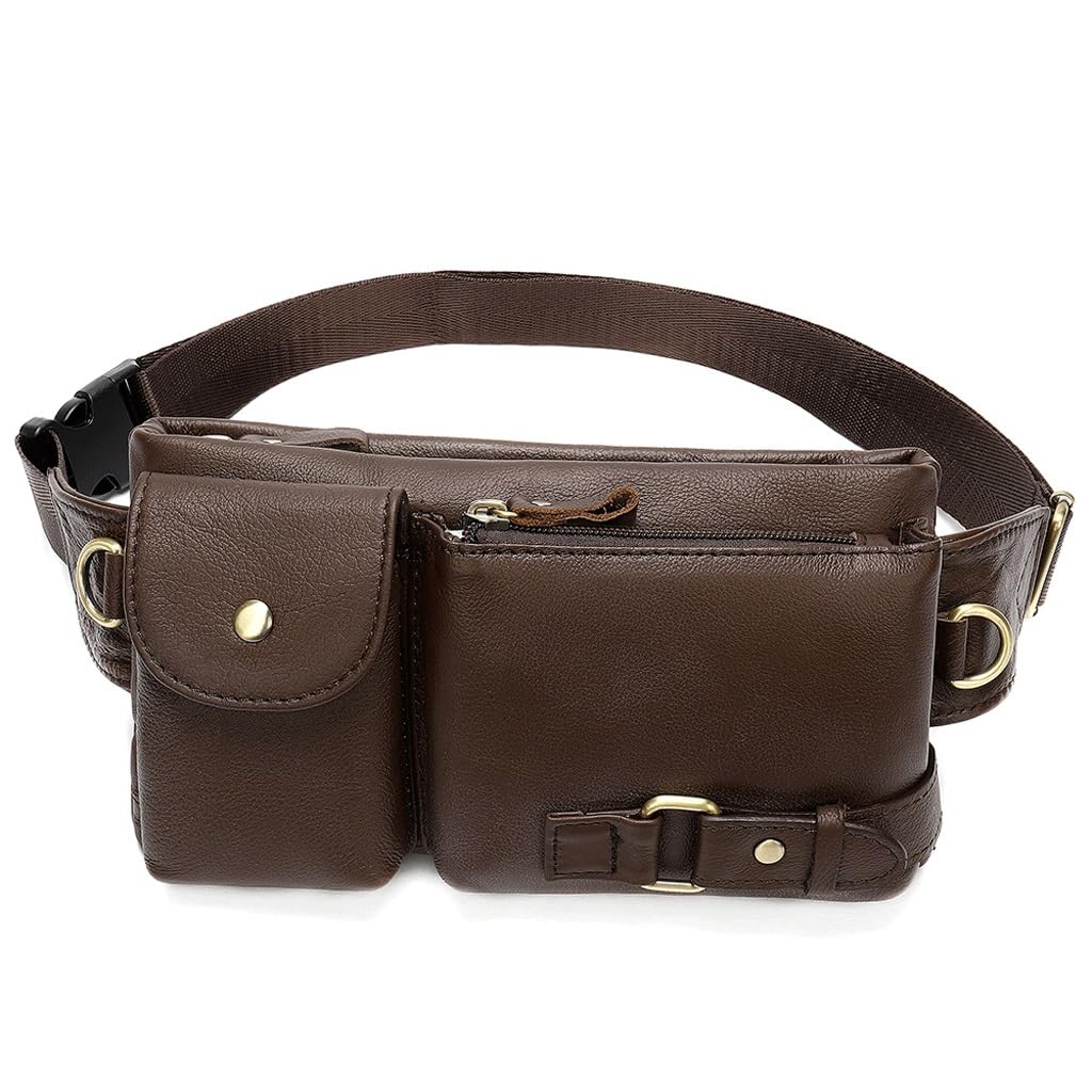 Sac de poitrine marron idéal pour vos sorties urbaines et voyages légers