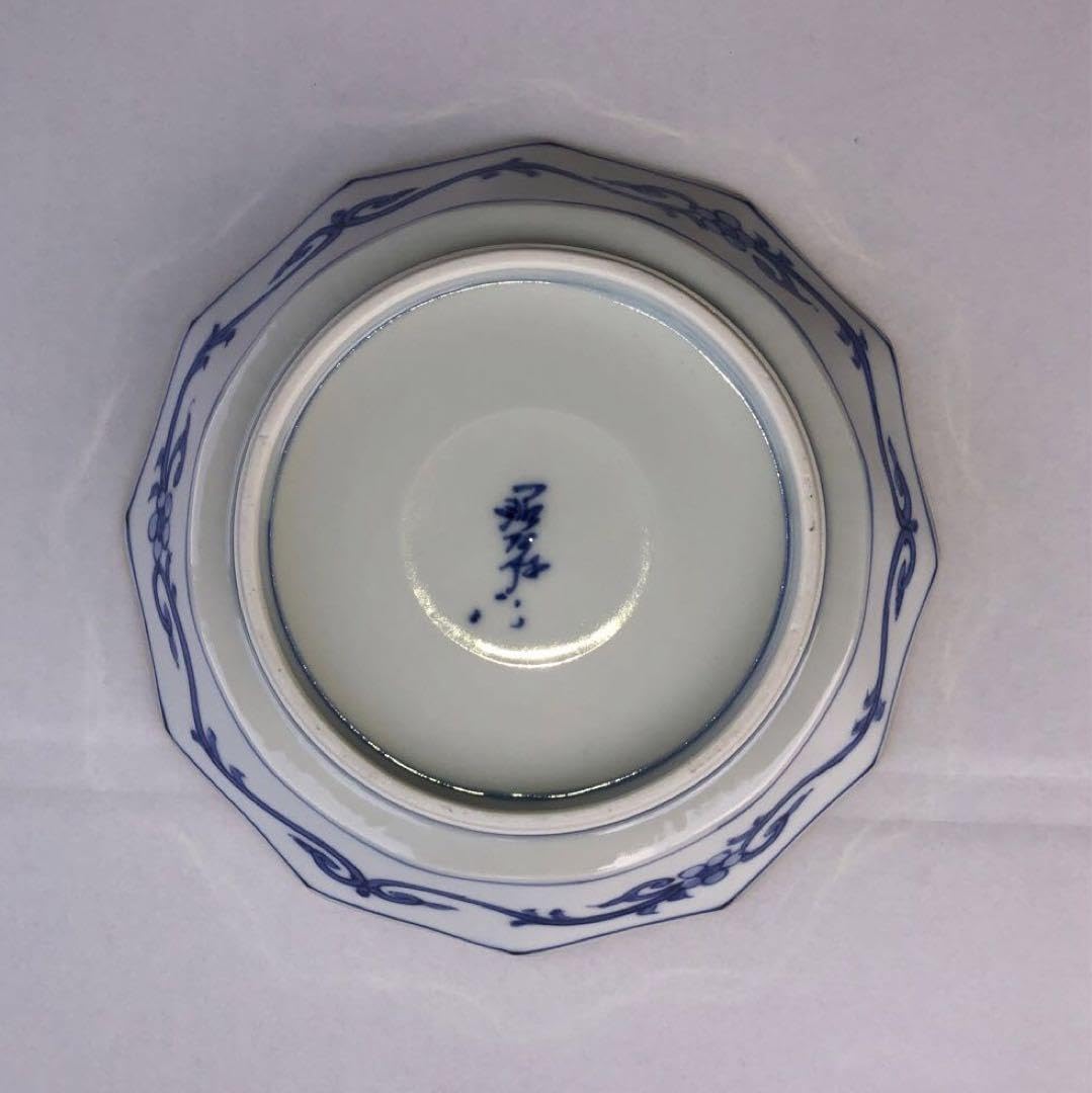 Amazon.co.jp: 6. 京焼 昭阿弥造 祥瑞◯◯丸紋 皿（12角） : ホーム 