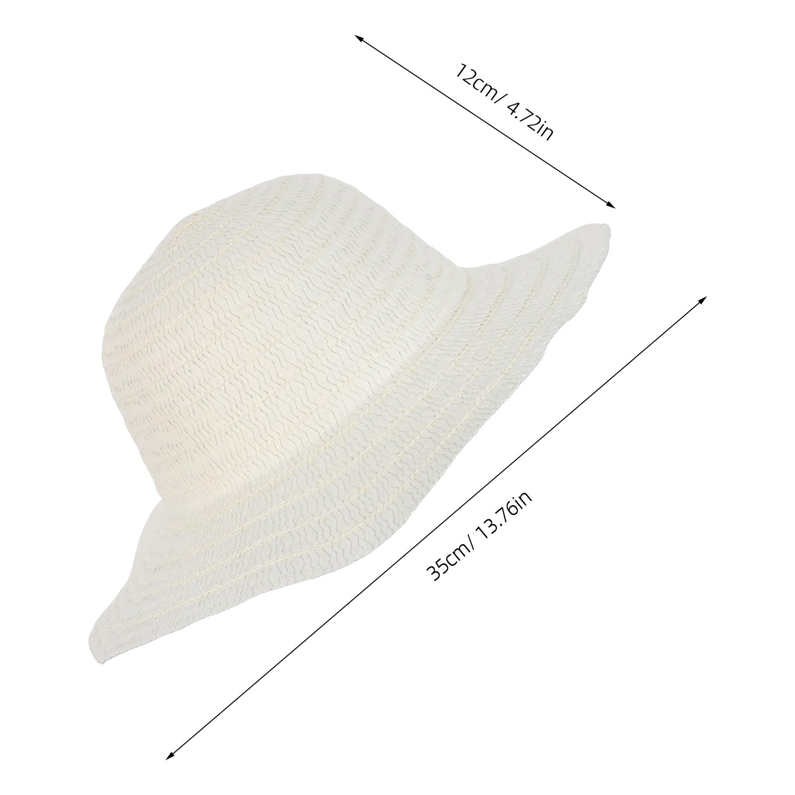 Artibetter Lot de 12 Chapeaux de Paille Vierges à Décorer Large Bord Beige Naturel pour Activités Artistiques Fêtes Déguisées et Jardinage Adultes Protection UV