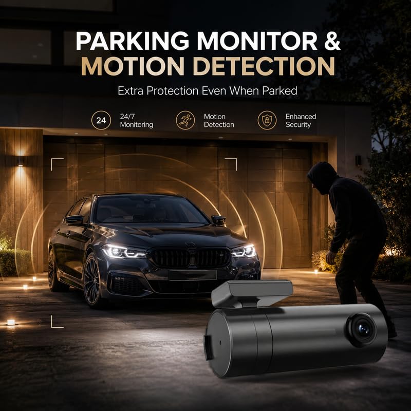 Image of Drumstone 𝟏𝟓-𝐘𝐞𝐚𝐫 𝐋𝐨𝐧𝐠-𝐋𝐢𝐟𝐞 𝐖𝐚𝐫𝐫𝐚𝐧𝐭𝐲 Full HD Dash Camera for Car, 3 Inch Screen Driving Recorder, Wide Angle DVR Camera, Loop Recording, Motion Detection for Daily Driving