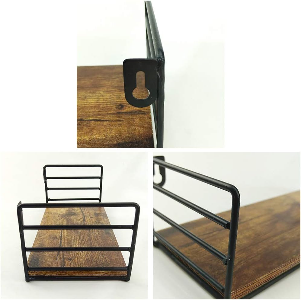 Floating Wall Shelf Set of 3 Storage Organizer for Shower Bathroom Bedroom Bedside Living Room Kitchen Hanging Wall Mount Shelves