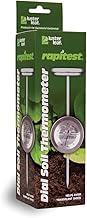 Luster Leaf 1630 Rapitest Dial Soil Thermometer, Stainless Steel, Pack of 1