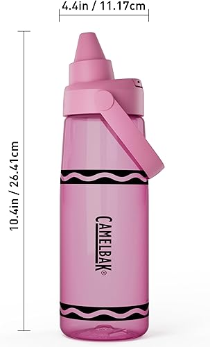 Miniatura 3 de CamelBak Crayola Thrive Chug Tritan Renew Botella de agua Pink Flamingo, 25 onzas