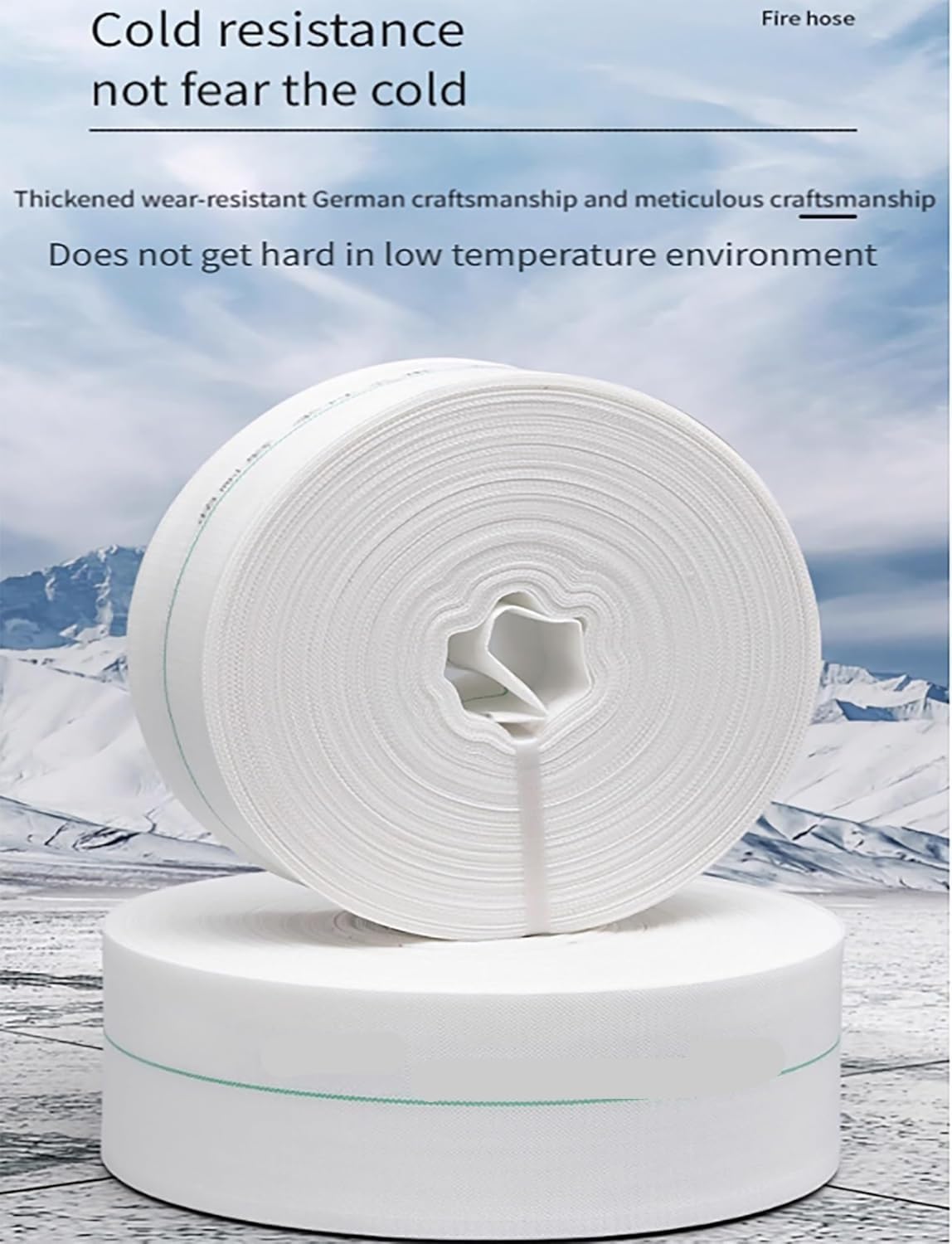 Manguera de Descarga Layflat, Manguera for Estanque, contralavado y contraincendios de Descarga Agua Plana PVC 2 Pulgadas, 10-100 Metros(100meter)