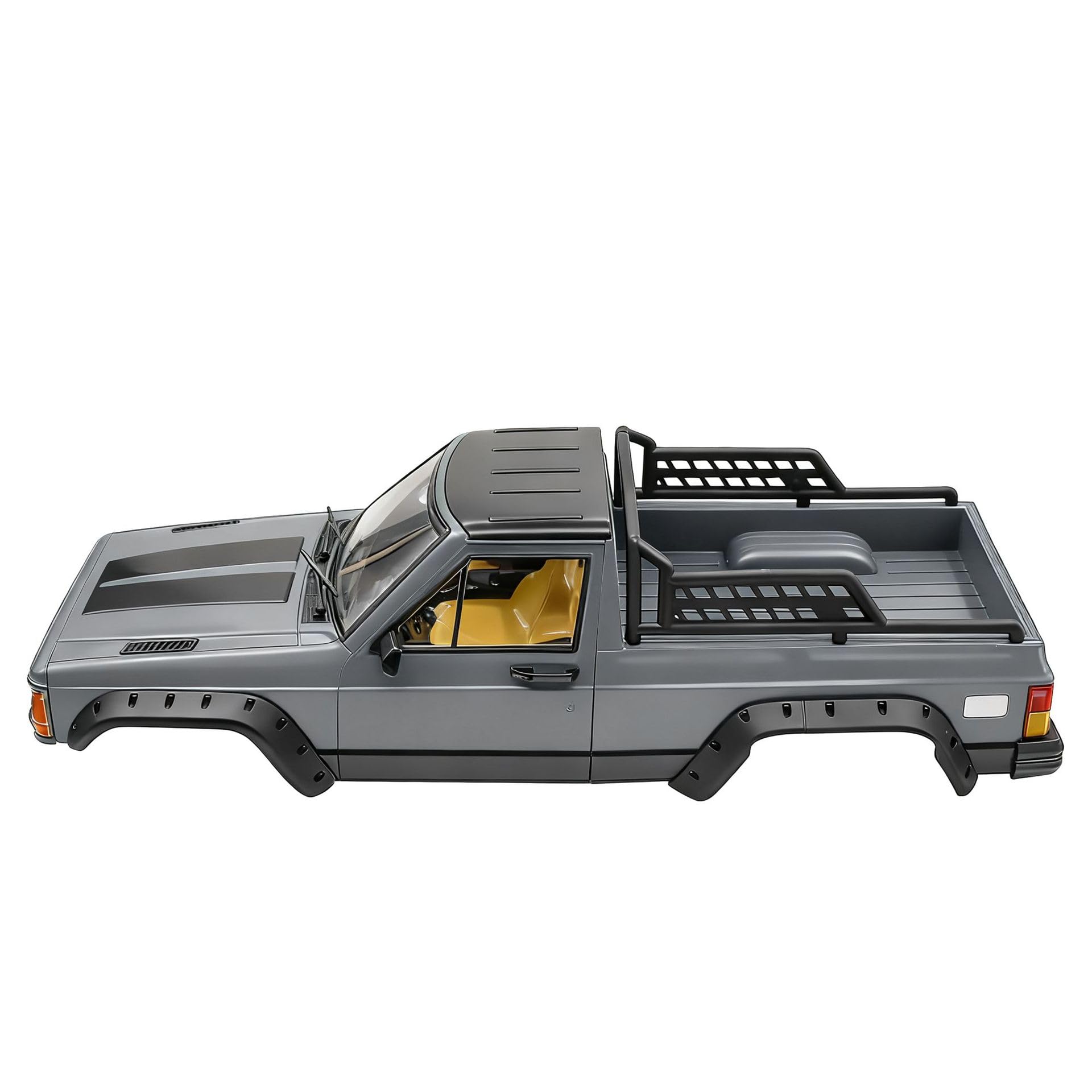 RC Car Hard Body Shell Kit,313mm Wheelbase Cherokee Body Car Shell for 1/10 RC Crawler Axial SCX10 & SCX10 II 90046 90047 TRX4 Kit (Nardo Gray,Pickup) โ image 1