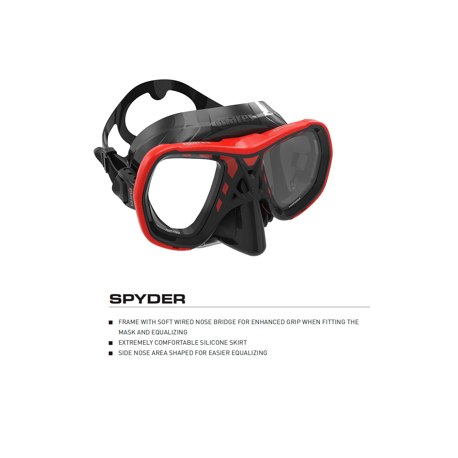 Mares Spyder Mascara de Buceo, Unisex Adulto