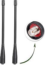 Bingfu Dual Band VHF UHF 136-174MHz 400-460MHz SMA Female Ham Radio Antenna Handheld Two Way Radio Walkie Talkie Soft Antenna 2-Pack for Kenwood Wouxun Baofeng BF-F8HP UV-5R UV-82 BF-888S GT-3 Radio