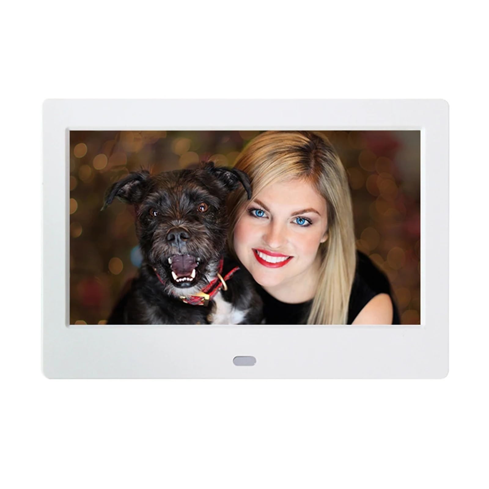 7-calowy Ekran HD Cyfrowa Ramka Na Zdjęcia Elektroniczny Album W Pełni Funkcjonalny Odtwarzacz Zdjęć WyjąTkowe WrażEnia Wizualne(1PC White)