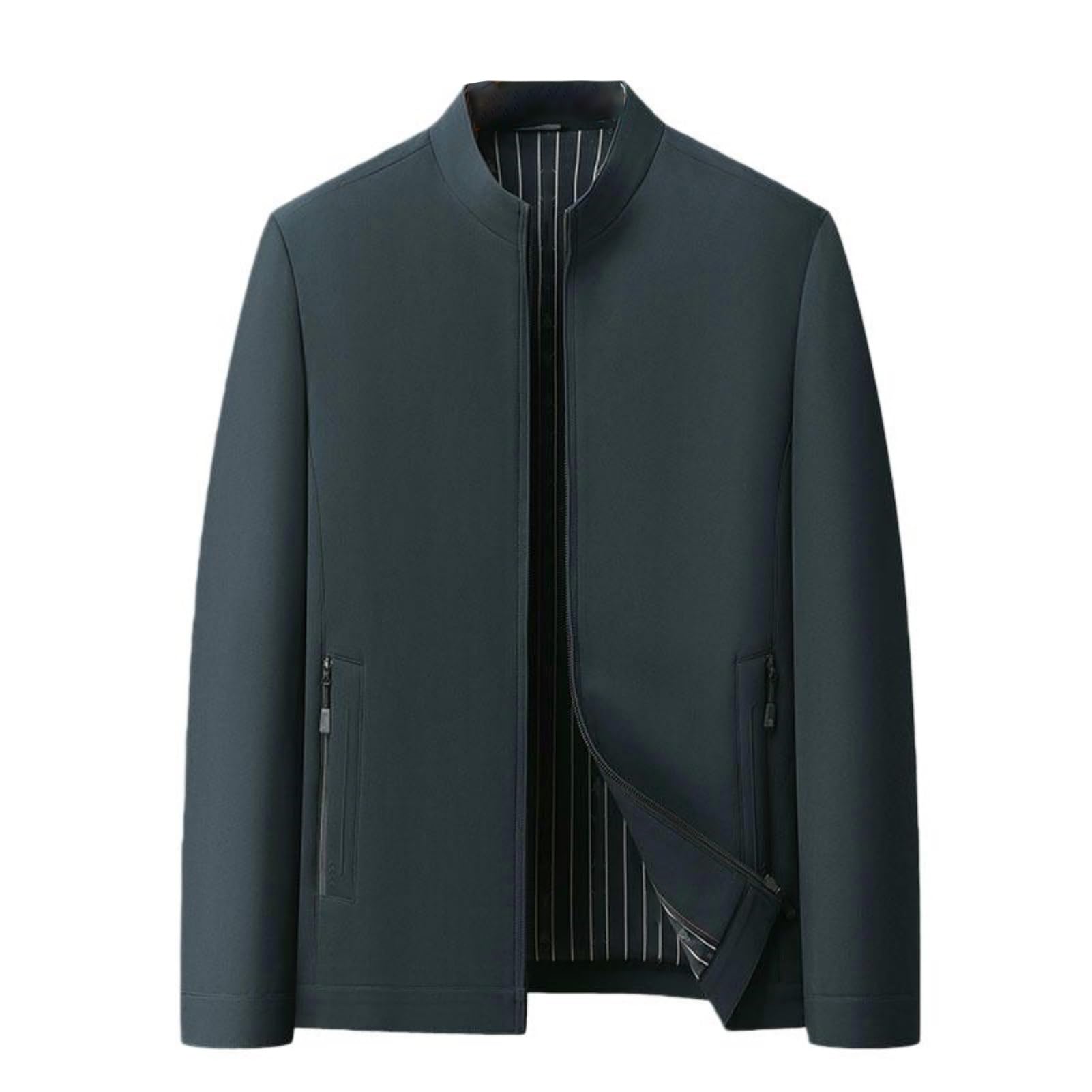 Veste décontractée homme à col montant style médiéval classique
