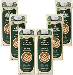 Kit 6X: Leite Vegetal Barista A Tal da Castanha 1L