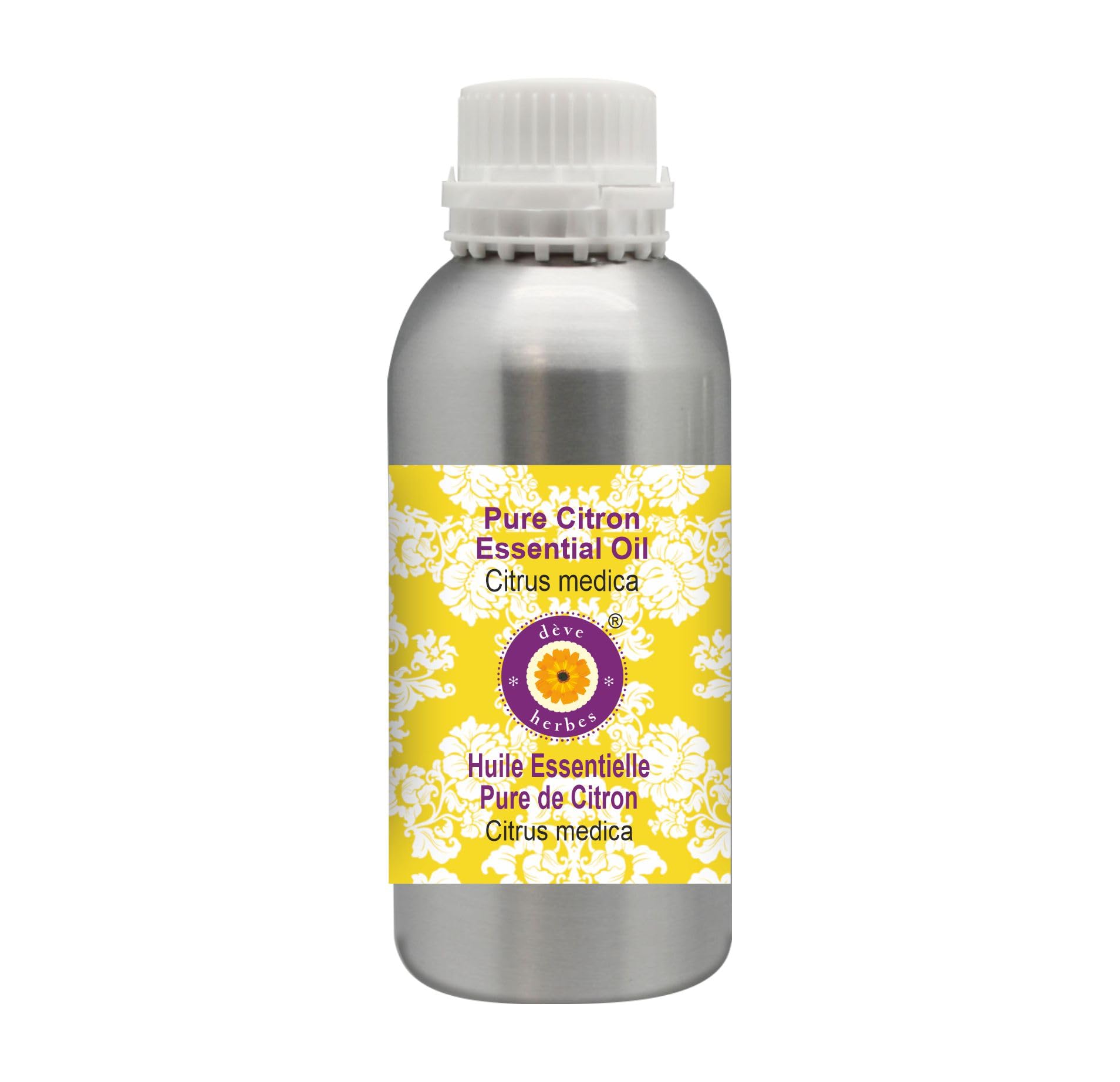 Deve Herbes Ätherisches Zitronen-Öl (Cymbopogon Nardus), natürlicher, therapeutischer Dampf, destilliert, 630 ml