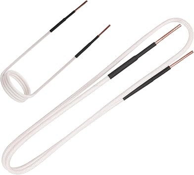 Induction Heater Coil Kit,2PCS White 40mm fixed coil + DIY coil