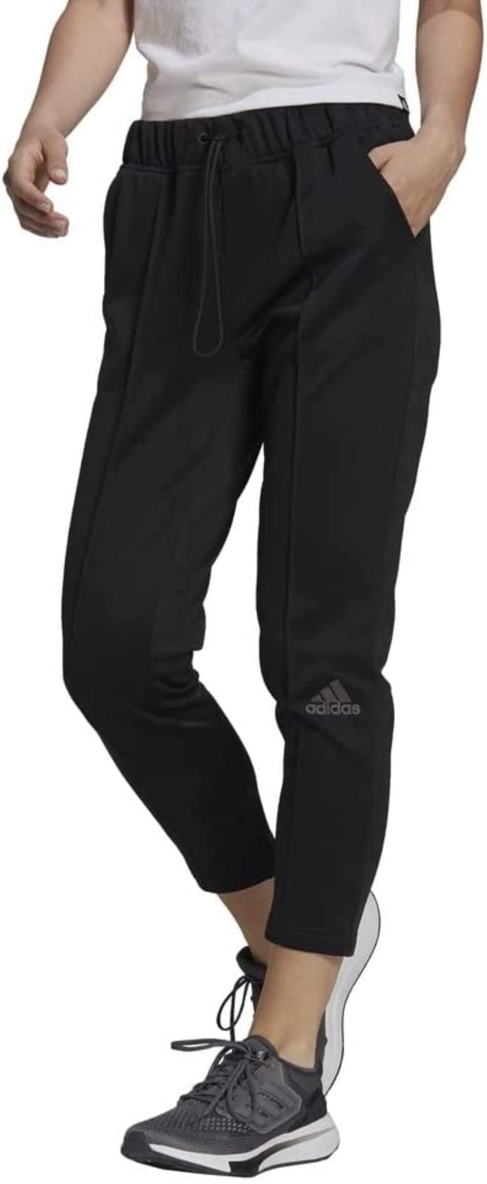 adidas Womens You for You 7 8 Sweatpants Black