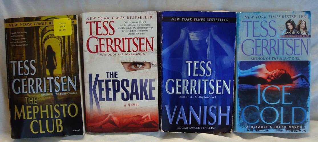 Four By Tess Gerritsen Rizzoli and Isles, Vanish, The Mephisto Club, The Keepsa