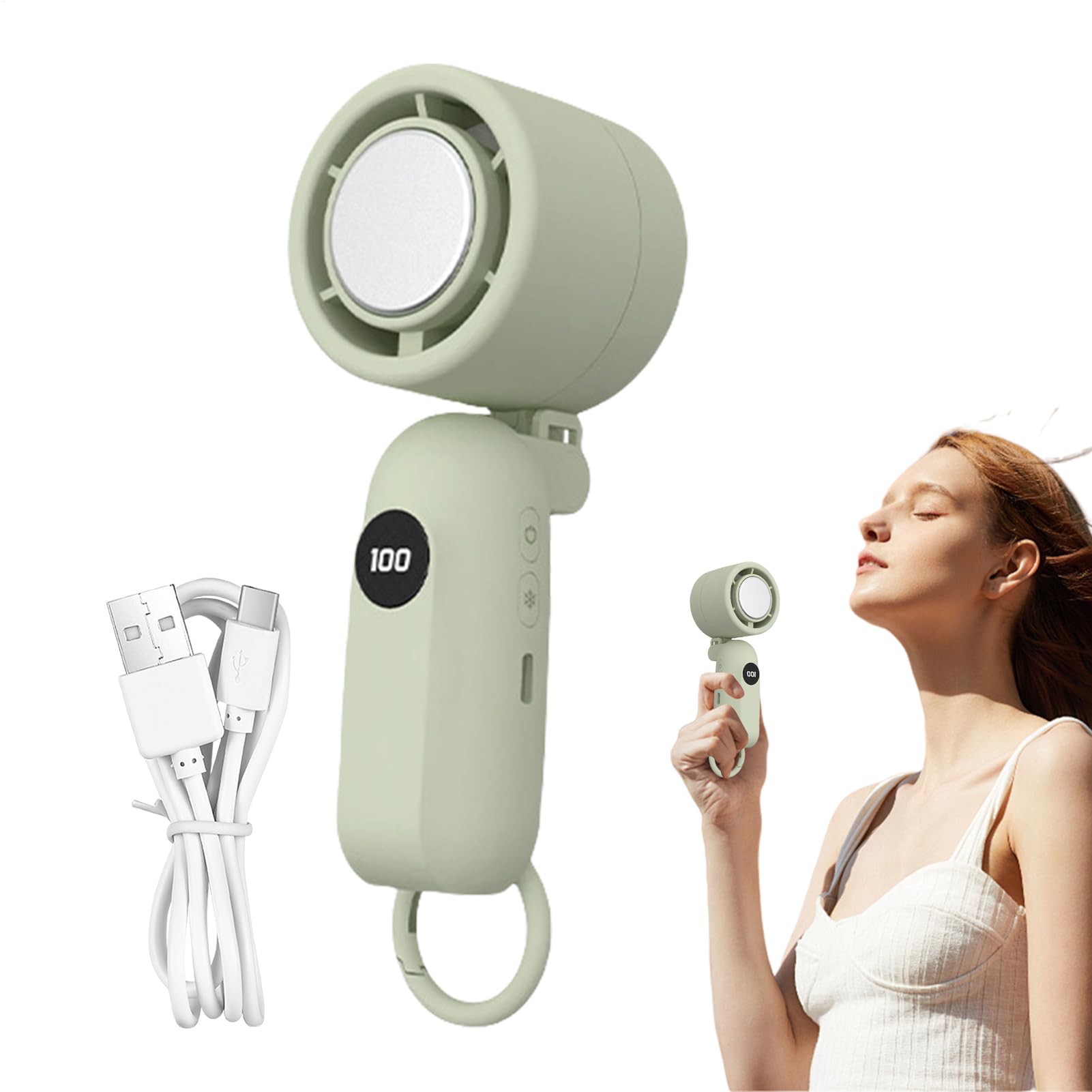 Ventilateur silencieux 3 vitesses sur batterie portable et autonome
