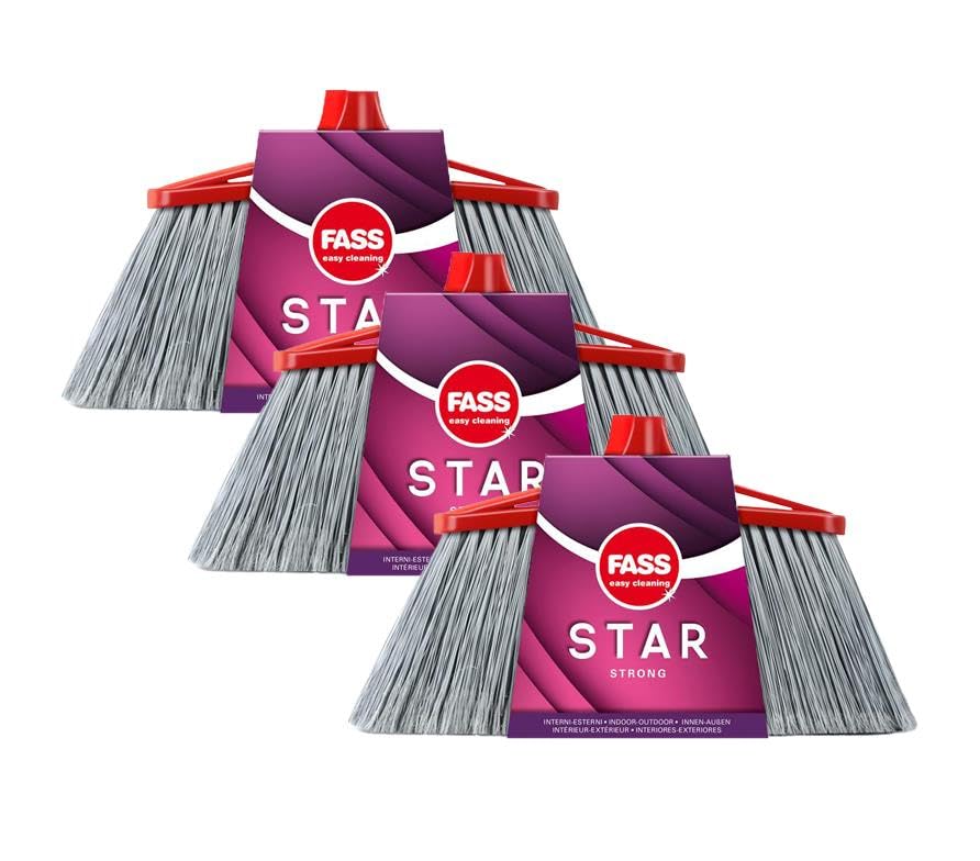 Set 3 Manici Scopa In Legno - Leggeri Ed Eleganti Per Pulizie Domestiche