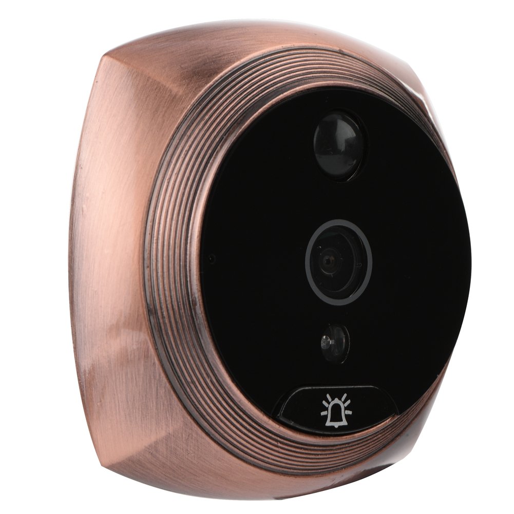 VBESTLIFE Telecamera spioncino, 4300E Digital Door Viewer e Campanello 1 Milioni di Pixel 4.3in LCD Screen Night Vision Campanello