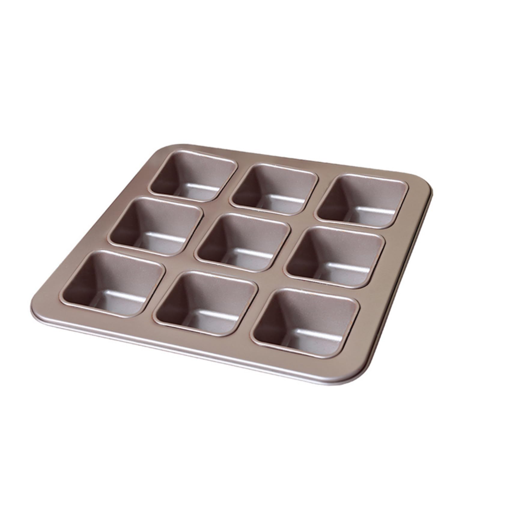 Cabilock Moule à Gâteau Carré Antiadhésif 9 Compartiments Acier Au Carbone Revêtement Uniforme La Cuisine Maison Cuisson Pâtisserie