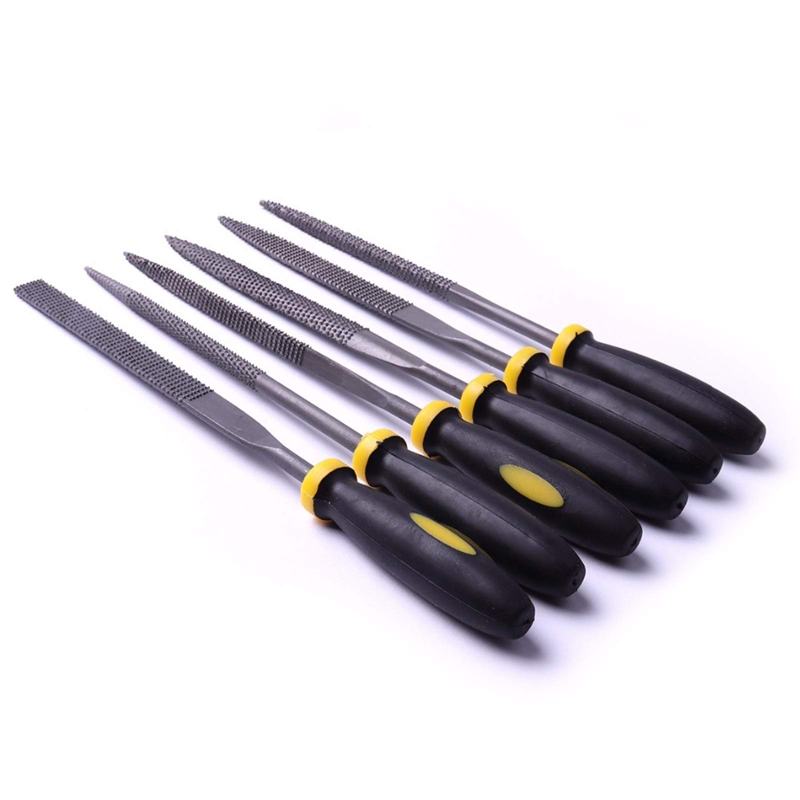 Limas de metal for acero, herramientas mecánicas, Lima de escofina de metal, 6 piezas, 4 x 160 mm, lima de carpintería, cortador de limas, herramienta de reparación de limas, joyería, herramienta de p