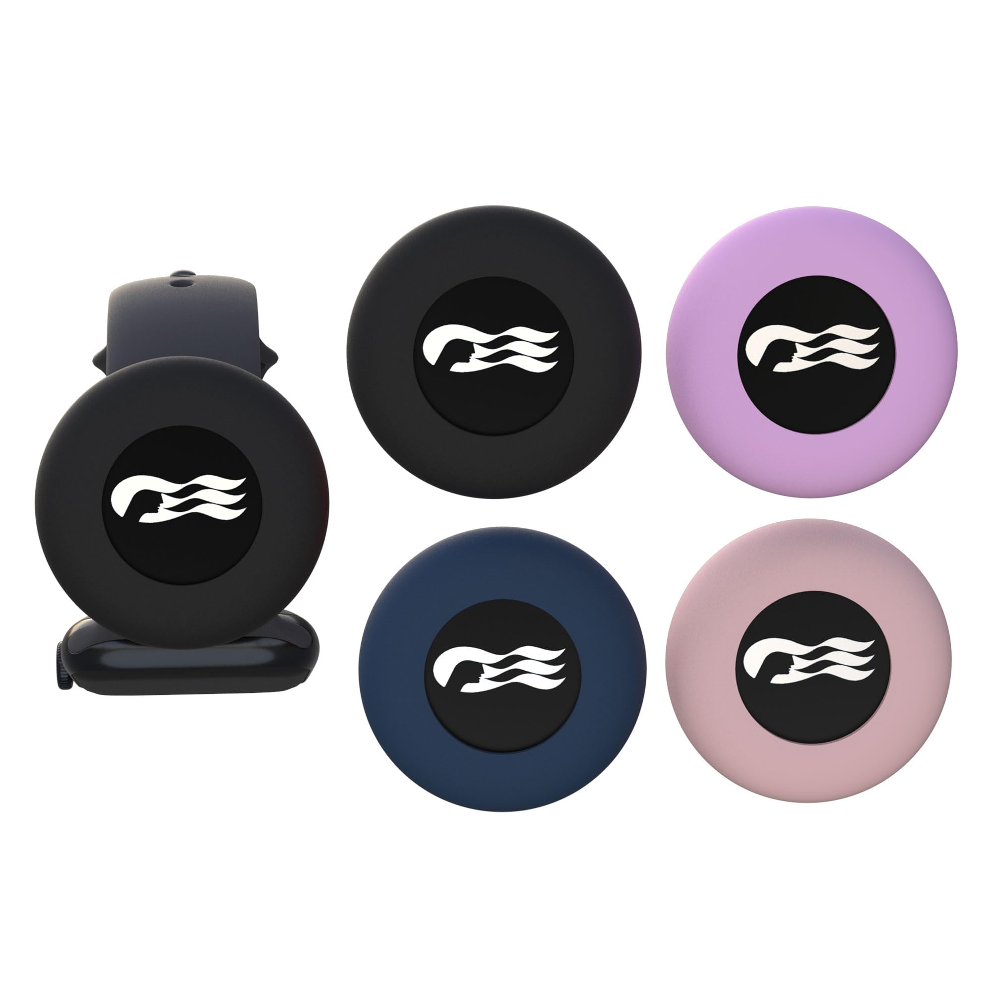 Photo 1 of [4 Pack] Princess Ocean Medallion Watch Adapters Holder for Carnival Medallion (2024, 2025, 2026), Cruise Accessory Fit Watch Wristbands,Also for Apple Air Tag Dog Collar,Black/Dark Blue/Pink/Purple