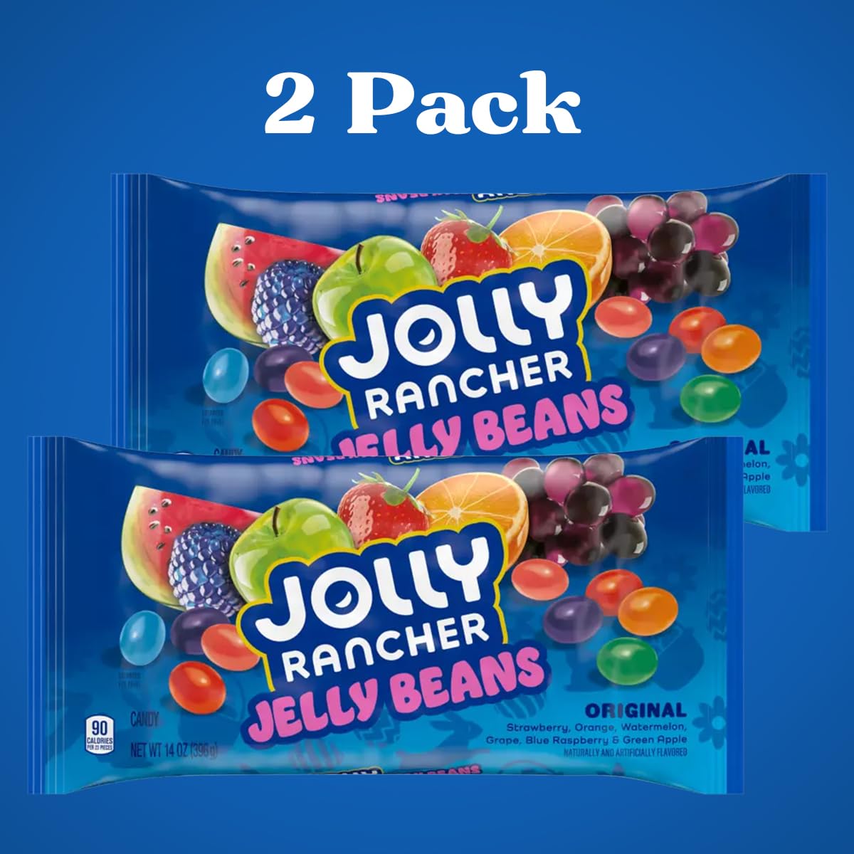 Jolly Rancher Easter Jelly Beans 2 Pack – Fruity Assorted Jelly Bean Candy, – Easter Candy for Baskets, Egg Hunts, Party Favors & Spring Treats