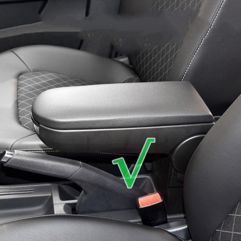 VIYOLI Couvercle D'accoudoir Pour Skoda - Compatible Octavia, Fabia, Roomster - Accessoire Auto Premium
