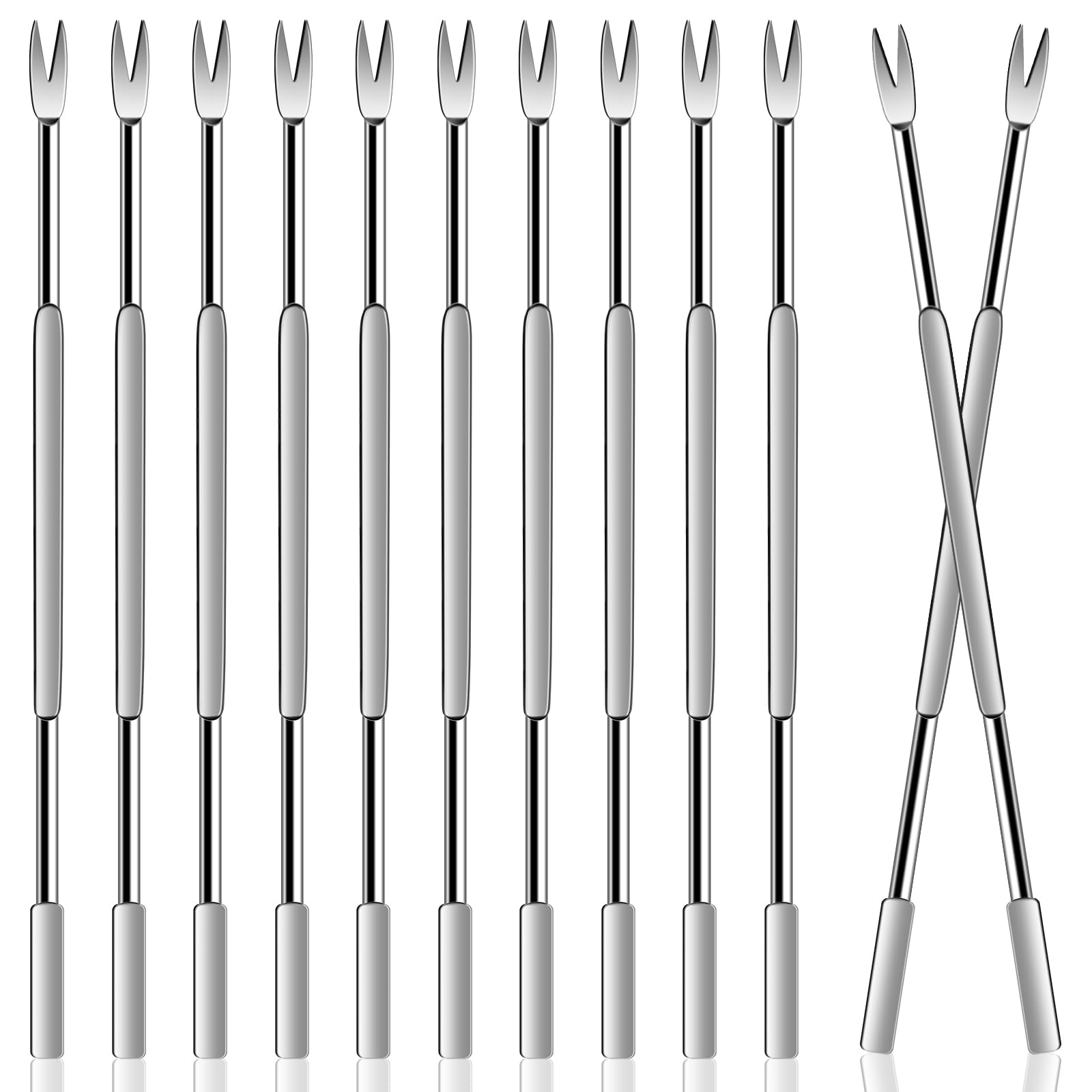 12 Pcs Seafood Forks Set, Stainless Steel Pick Lobster Crab Leg Tool