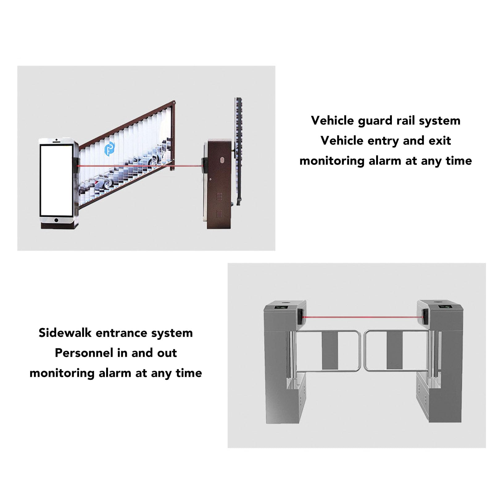 codeless Infrared Security Motion Detector Waterproof Single Beam Body Detector Sensor Alarm for Outdoor Home